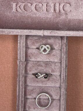 KC Chic Designs .925 Sterling Silver Circle, Infinity, or Pretzel Rings - Sz 7-8